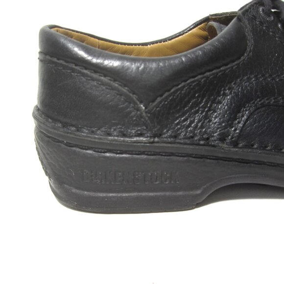 Birkenstock Black Leather Oxford Womens Size 39 US 8 Lace Up 4 Eye EUC - Picture 11 of 13